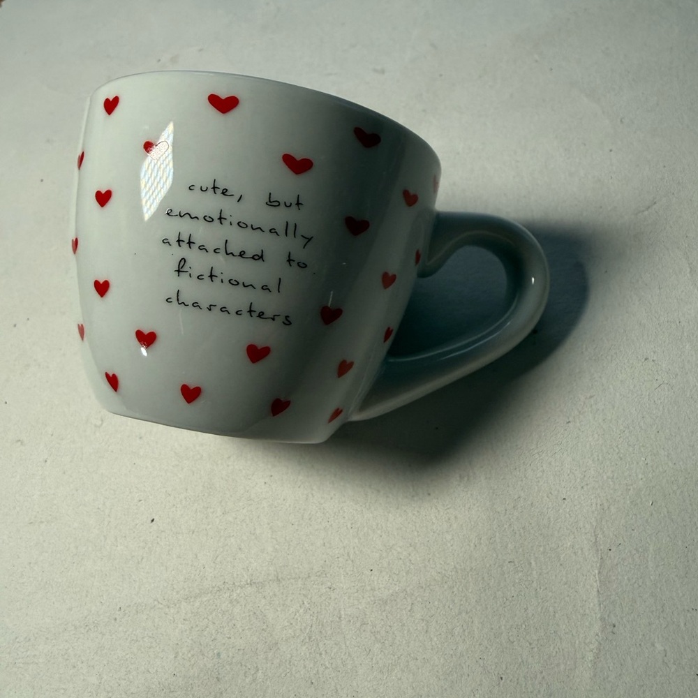 Heart Patterned Mug with Quote